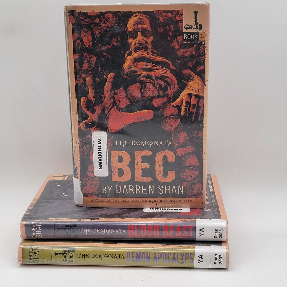 Darren Shan The Demonata‎ Books 4 5 6 Hardcover Ex-Library Bec Blood Beast Fair